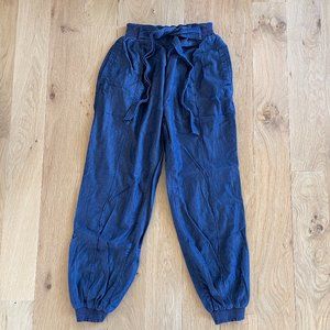 ANTHROPOLOGIE gorgeous dark blue Chambray Denim Pants